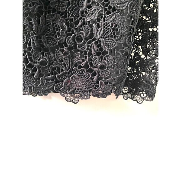 Ralph Lauren Purple Label Liesel Lace Long-Sleeve Cocktail Dress Sz 6 Black - Picture 4 of 11